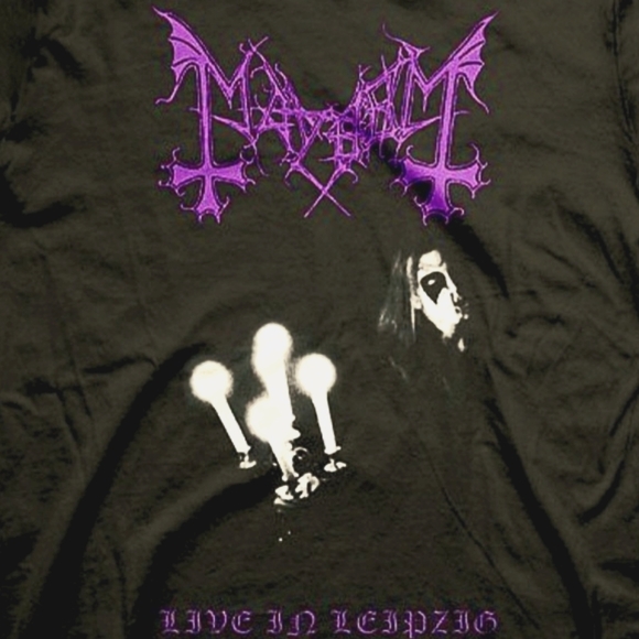 Mayhem Live In Leipzieg Black Metal Shirt - Picture 3 of 3
